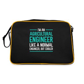 Cadeau pour ingénieur agricole - Sac Retro - noir/or - Dos
