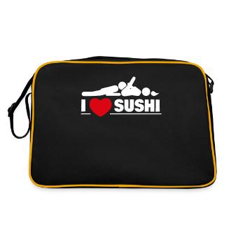 J'adore Sushi Sexy Kinky - Sac Retro - noir/or - Dos