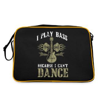 Bass player bass player bass player bass player - Retro Bag - black/gold - Back