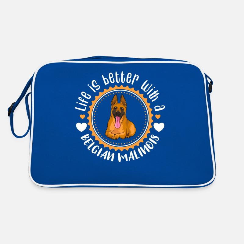 Malinois Belgian Shepherd Dog Retro Bag