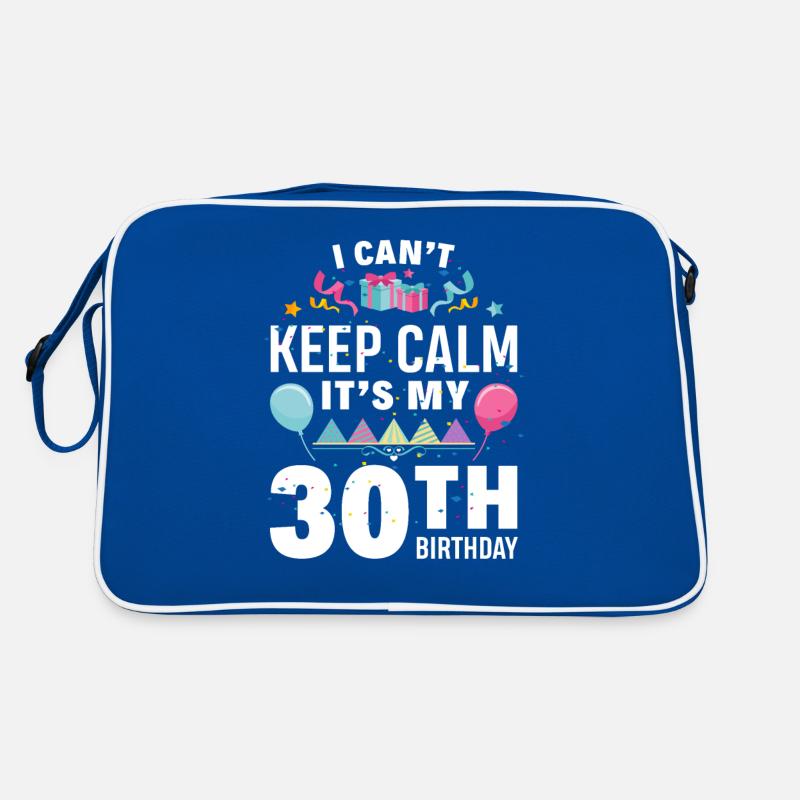 30. Geburtstag Retro Tasche