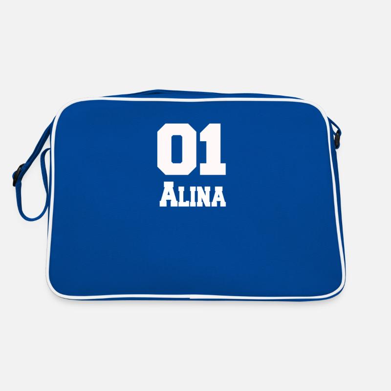 Name Tshirt Alina first name name Nameday present Retro Bag