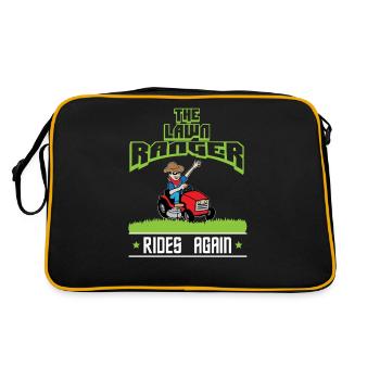 The Lawn Ranger Rides Again - Retro Tasche - Schwarz/Gold - Hinten
