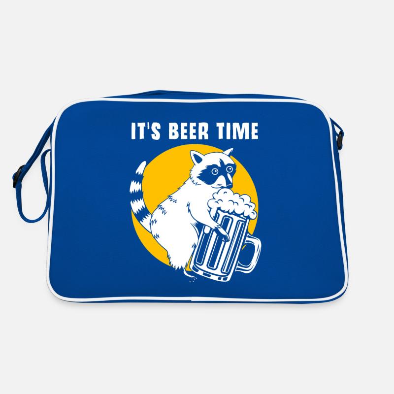 Alcool de bière de raton laveur Sac Retro