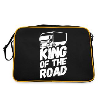 Truck driver truck truck king - Retro Bag - black/gold - Back