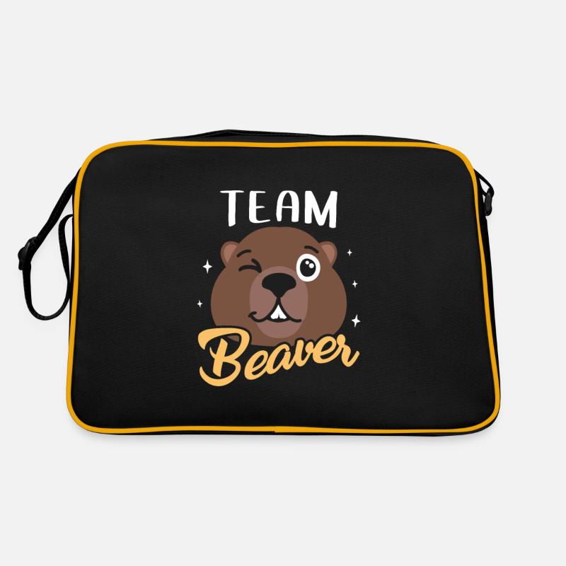 Waldarbeiter Otter Biber Geschenk Retro Tasche