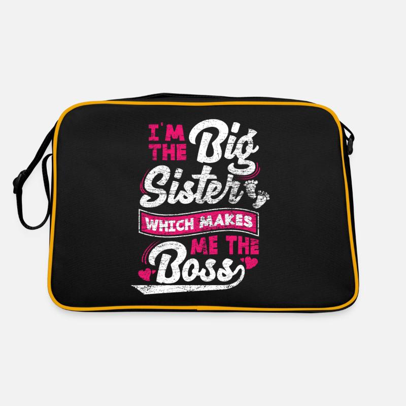 Sister birth sibling boss Retro Bag