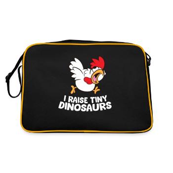 Ferme de poulets Je cultive Petits dinosaures - Sac Retro - noir/or - Dos