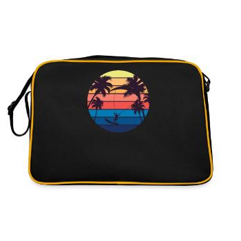 kite surf - Sac Retro - noir/or - Dos