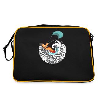 kite surf - Sac Retro - noir/or - Dos