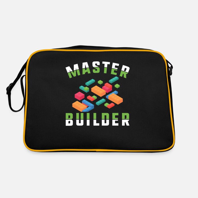 Master Builder Building Blocks Toy Bricks Gift Retro Bag