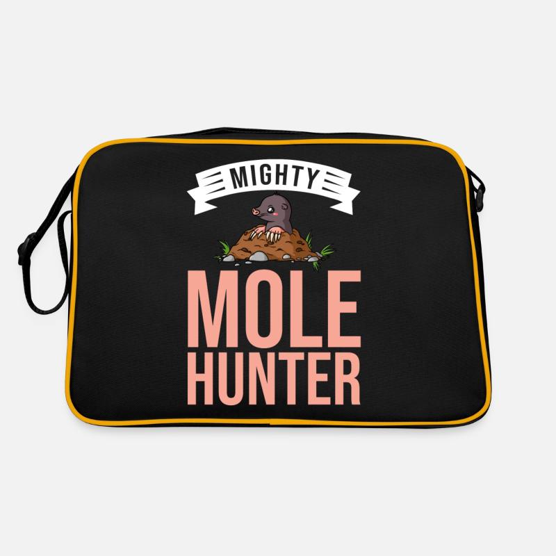 Maulwurf Jäger Spitzmaus Maulwurfshügel Retro Tasche