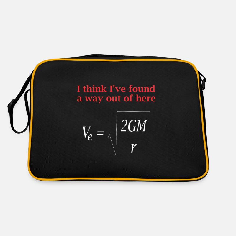 Physicist saying escape speed gravity Retro Bag