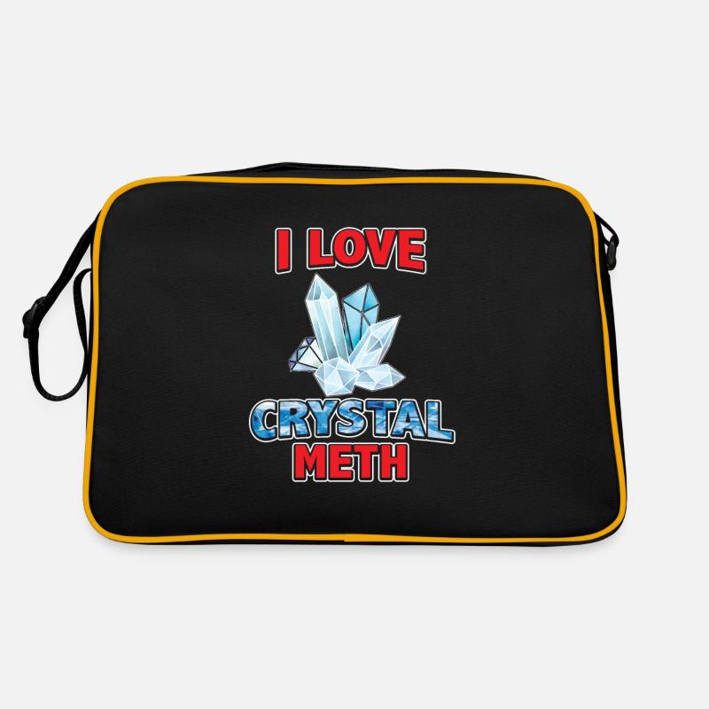 T-shirt J'aime le crystal meth Sac Retro
