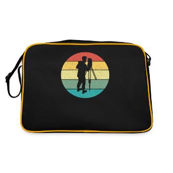 Arpenteur-géomètre cadeau vintage rétro - Sac Retro - noir/or - Dos