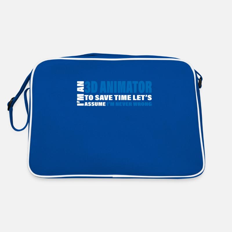Witziges Statement Für Stolze 3D-Animatoren Retro Tasche