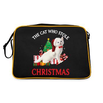 Ugly Christmas Xmas masque visage Noël - Sac Retro - noir/or - Dos
