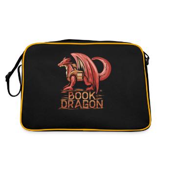 Livre Dragon Not a Worm - Livres Drache Adventure - Sac Retro - noir/or - Dos