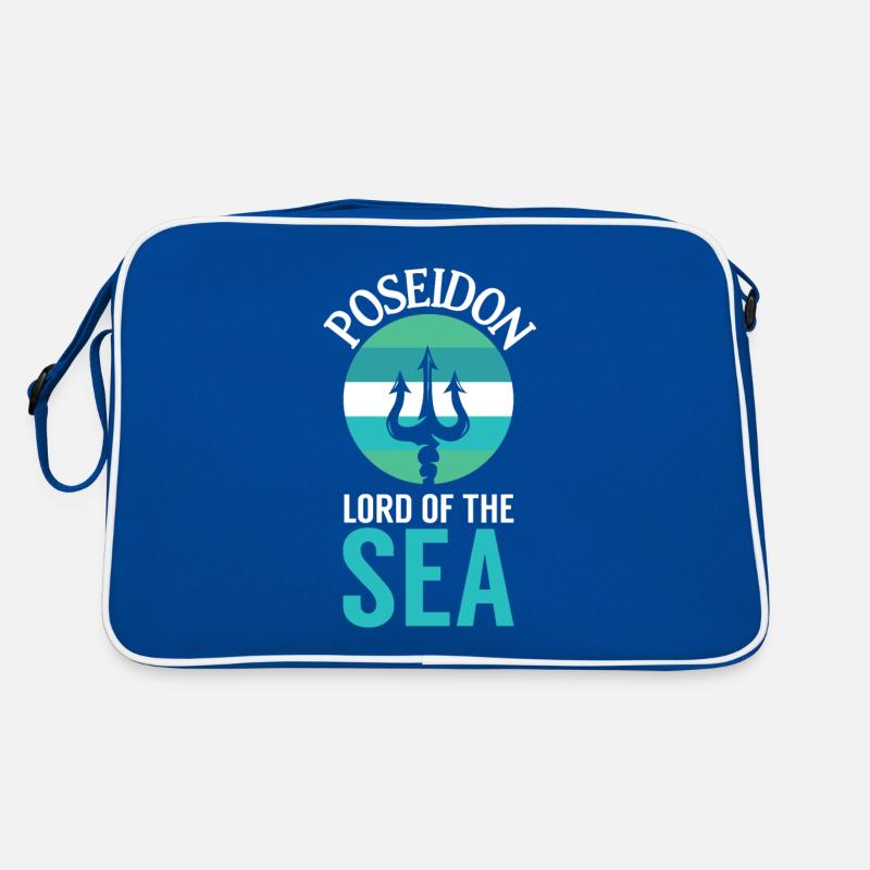 Poseidon Herr des Meeres Retro Tasche
