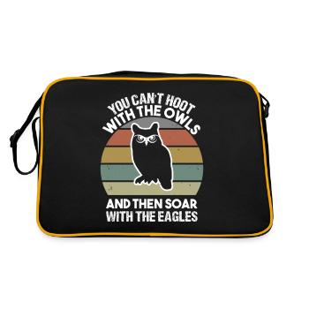 Vous ne pouvez pas hululer avec les hiboux puis monter en flèche avec - Sac Retro - noir/or - Dos