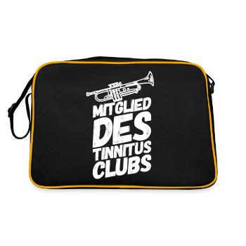 Trompete Trompeten Trompeter Club - Retro Tasche - Schwarz/Gold - Hinten