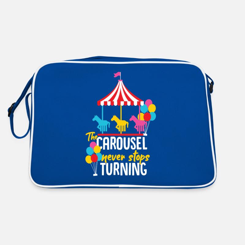 Karussell Kirmes Geschenkidee Retro Tasche