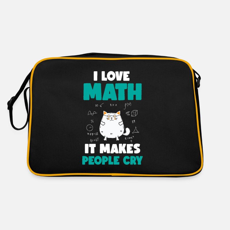 J'aime le chat mathématique - citation mathématique drôle Sac Retro