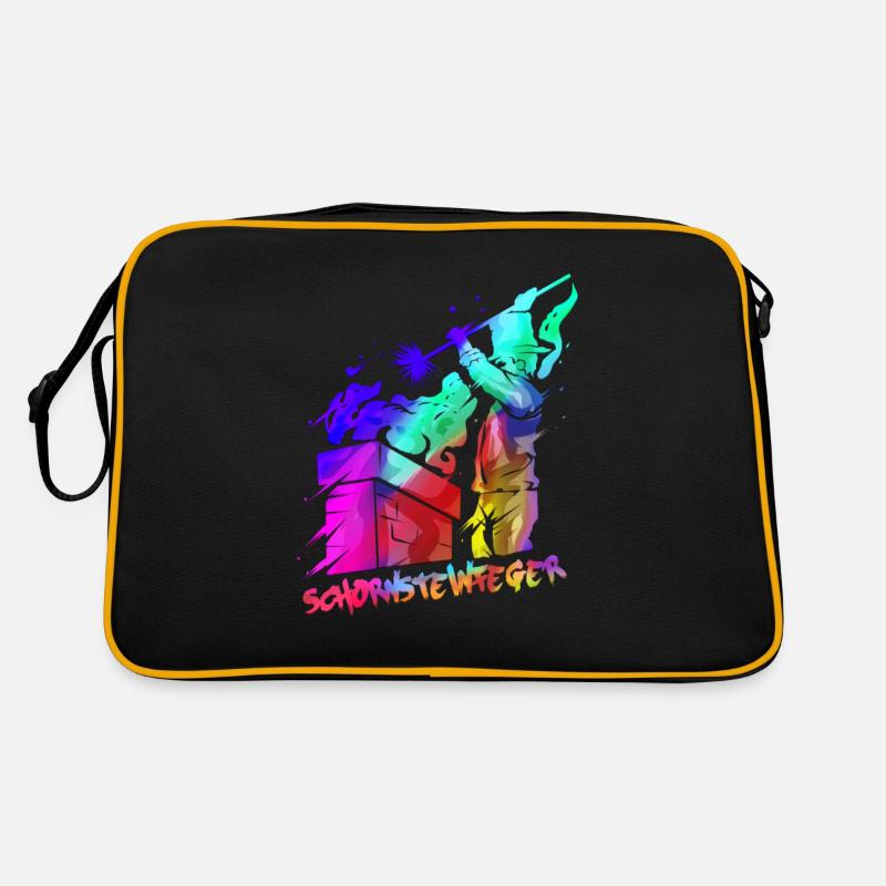 Schornsteinfeger Glücksbringer Geschenk Retro Tasche
