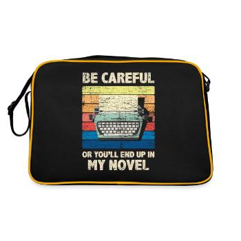 Machine à écrire rétro auteur - Sac Retro - noir/or - Dos