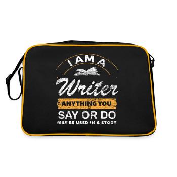 author - Retro Bag - black/gold - Back