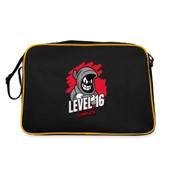 16th birthday gamer - Retro Bag - black/gold - Back