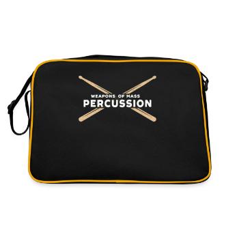 Armes de percussion de masse ... batteur - Sac Retro - noir/or - Dos