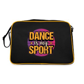 Danseur de danse hip hop breakdance disant cadeau - Sac Retro - noir/or - Dos