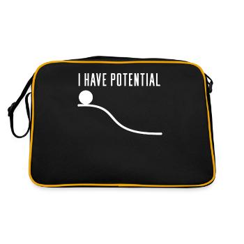 Physics physicist potential gift idea - Retro Bag - black/gold - Back