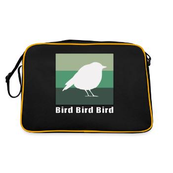Oiseau oiseau oiseau - Sac Retro - noir/or - Dos