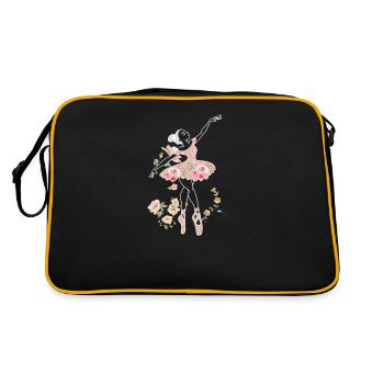 Ballet ballerina ballet dancer - Retro Bag - black/gold - Back