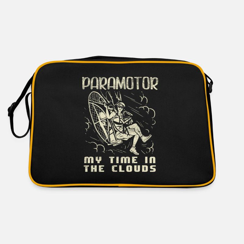 Parapente motorisé par paramoteur - Sac Retro - noir/or