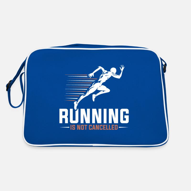 T-shirt en cours d'exécution "La course n'est pas annulée" Sac Retro