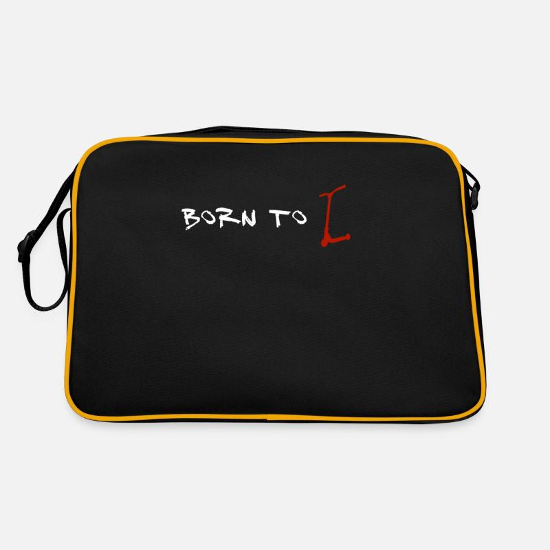 Born To Scooter - Retro Bag - black/gold