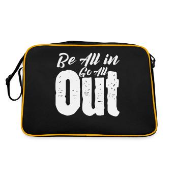 Be All in Go All Out - Pokern - Sac Retro - noir/or - Dos