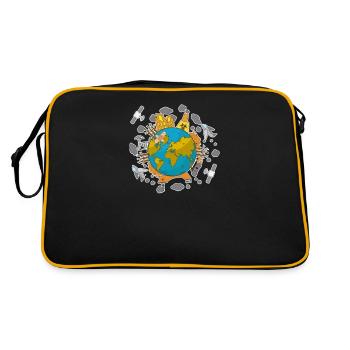 Pollution pour les écologistes - Sac Retro - noir/or - Dos