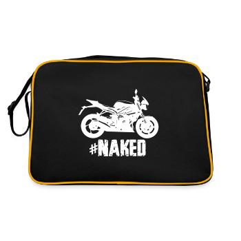 Naked Bikes Chopper 125 moto nue - Sac Retro - noir/or - Dos
