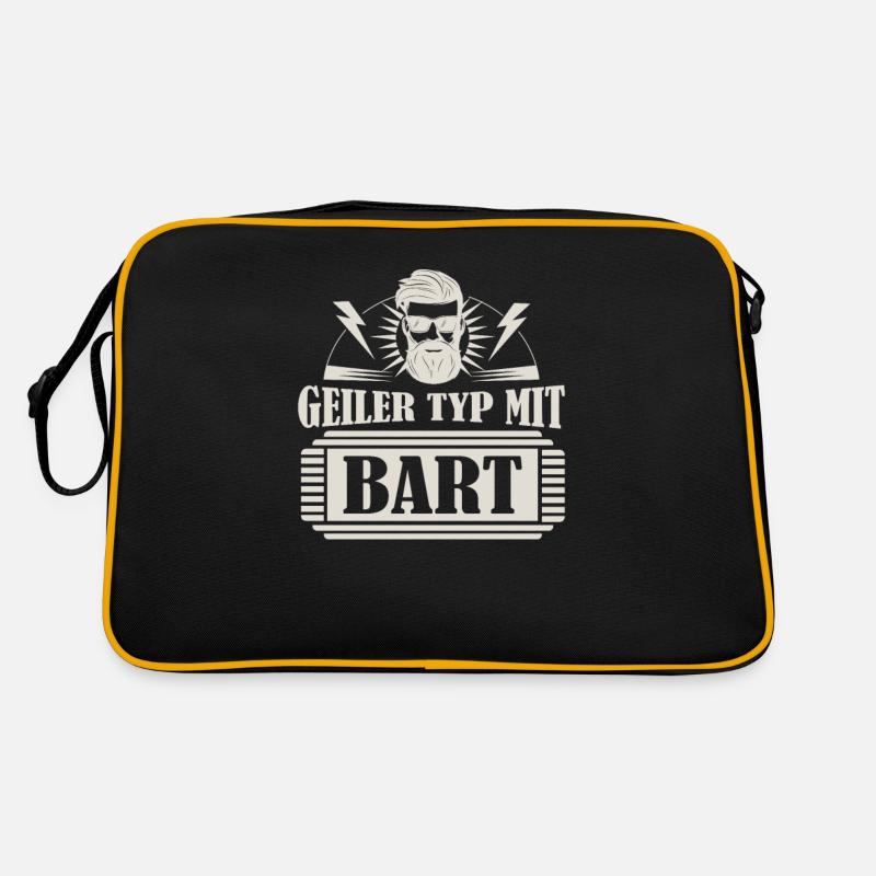 Geiler Typ mit Bart Geschenk Retro Tasche