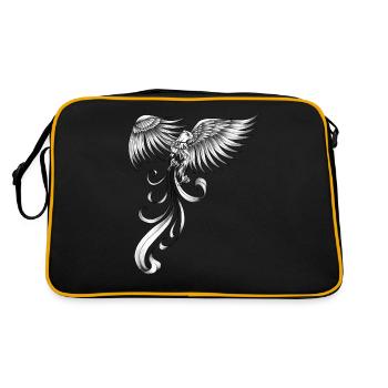 Phoenix Mystic Bird Légendaire Feu Vintage Rétro - Sac Retro - noir/or - Dos