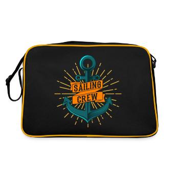 SAIL CREW cadeaux marins pour l'équipe de voile SAILING - Sac Retro - noir/or - Dos