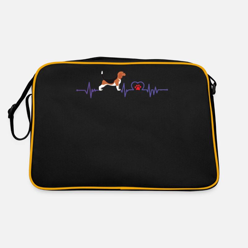 Chien Beagle mignon énonciation drôle Sac Retro