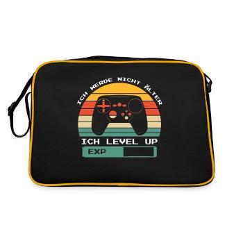 Gamer disant: Ne vieillissez pas, je monte de niveau rétro - Sac Retro - noir/or - Dos