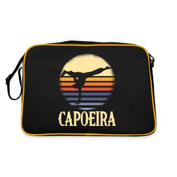 Martial arts retro capoeira gift sport athlete - Retro Bag - black/gold - Back