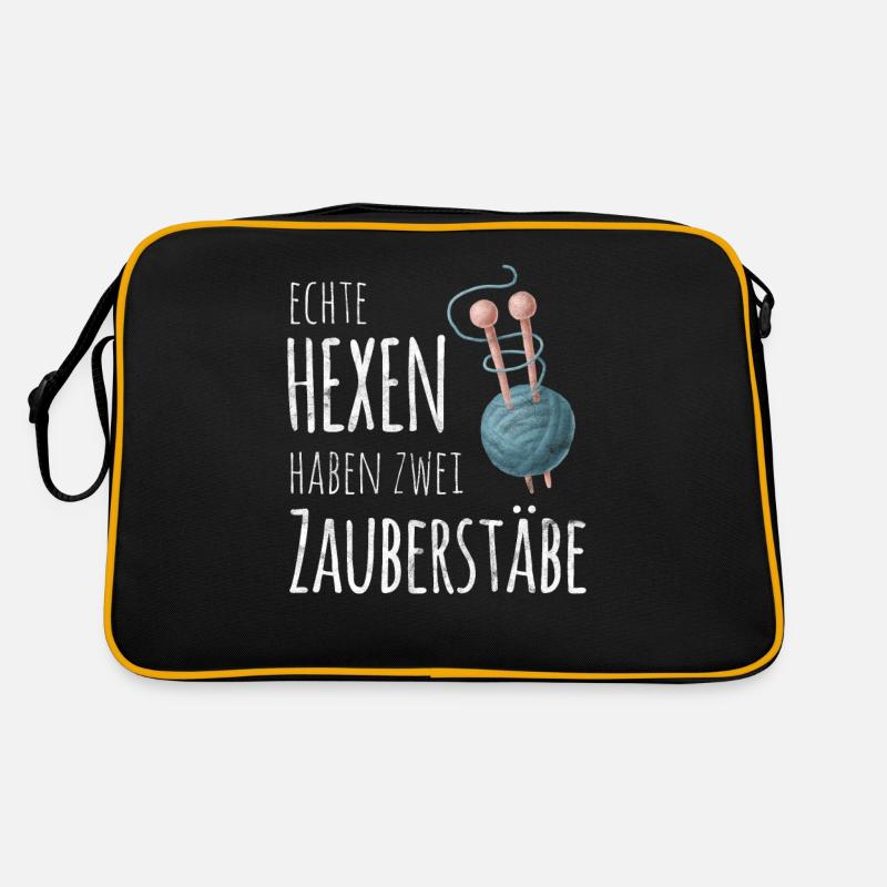 Lustiger Häkeln Spruch für Strickerin Geschenk Retro Tasche