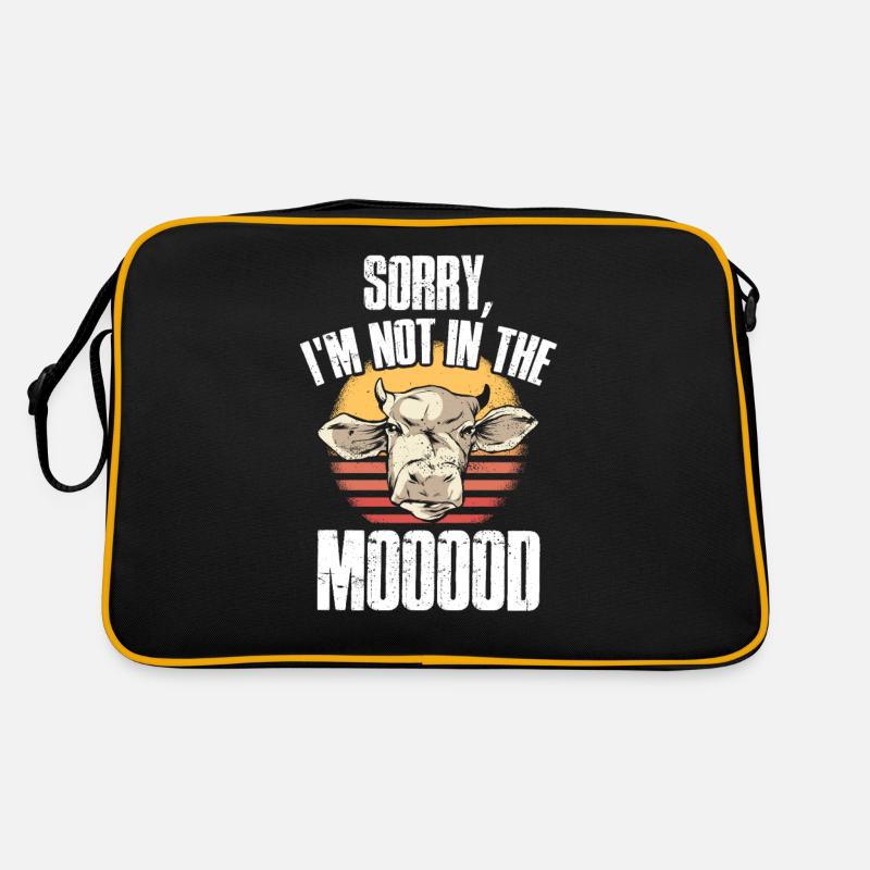 Vache vaches paysans Drôle cadeau Sac Retro
